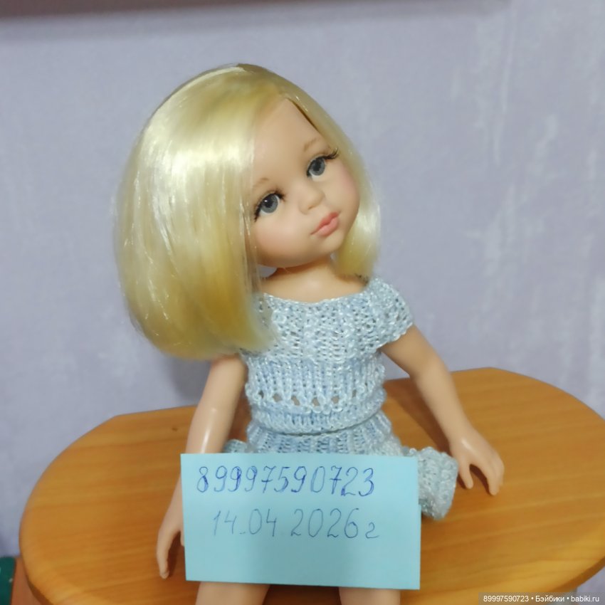 Кукла Клаудия от Paola Reina со стрижкой, наклонной головой