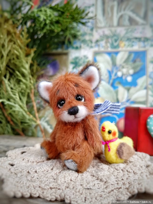 Мини лисик с цыпой — Авторские игрушки (фото 4)