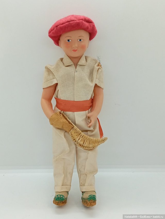 Petitcollin кукла из целлулоида Франция 27 см 50х годов