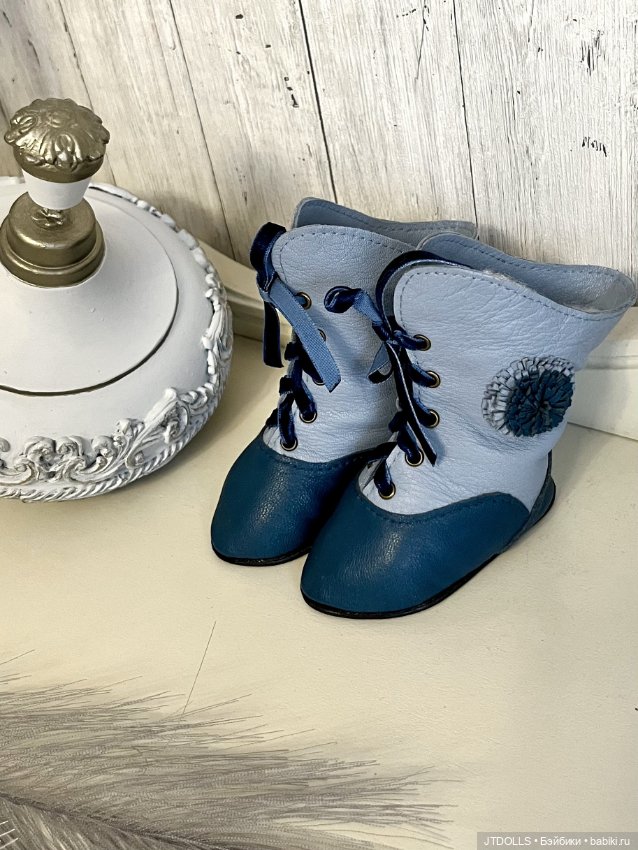 Сапожки для антикварной куклы (фото 2)
