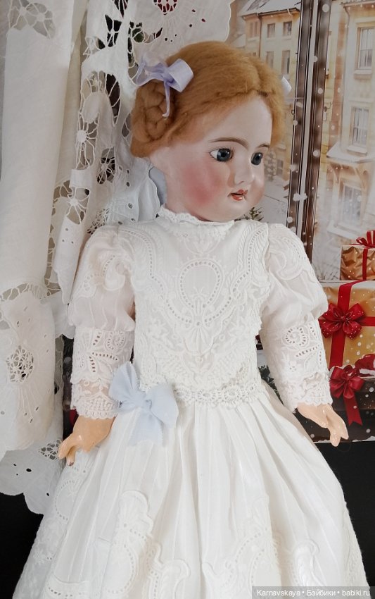 Чайное платье для кукол ориентировочно 55см роста