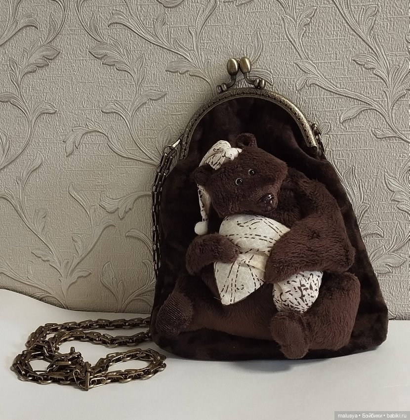 Сумочка с Мишкой тедди — Авторские игрушки (фото 4)