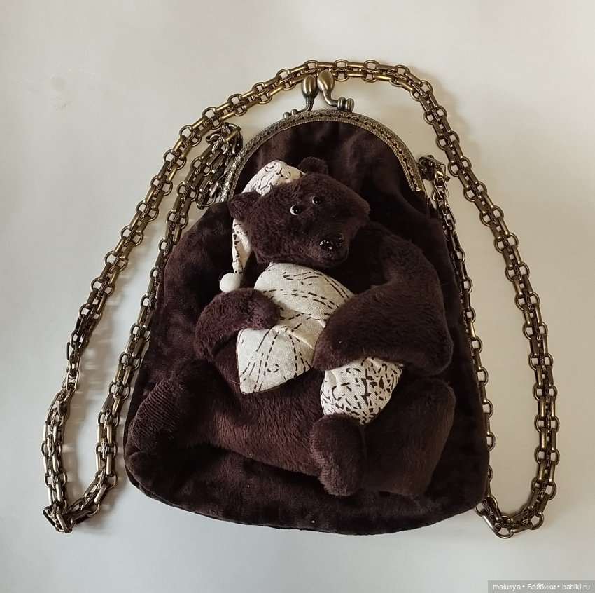 Сумочка с Мишкой тедди — Авторские игрушки
