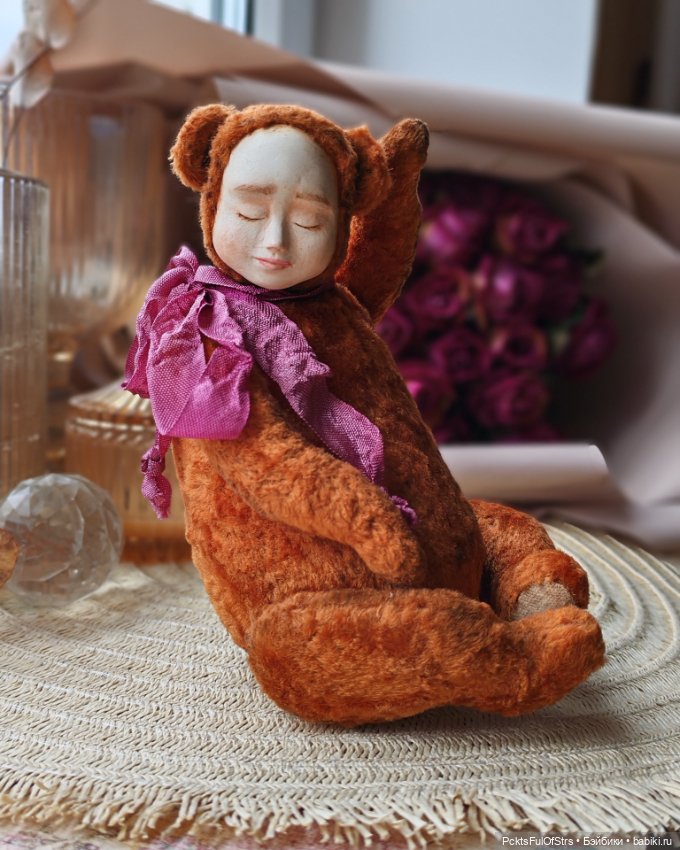 Тедди долл Мишель — Авторские игрушки (фото 5)