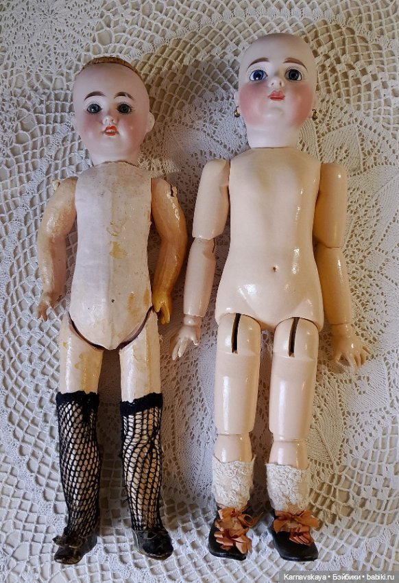 Нарядное чайное батистовое платье для кукол ориентировочно 41-46см роста