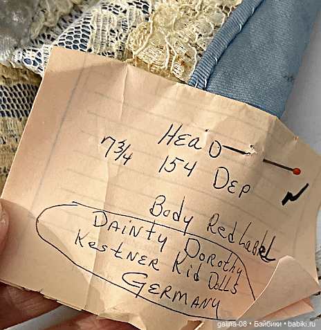 Антикварное кукольное платье и бонет (фото 8)