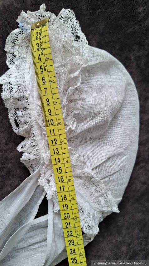 Антикварный чепчик Франция (фото 7)