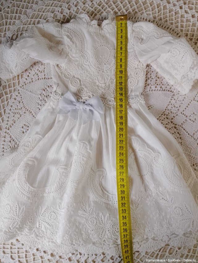 Чайное платье для кукол ориентировочно 55см роста