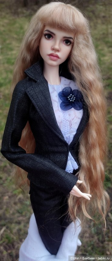 Длинный парик с челкой ОГ 11,5-12 см (фото 3)