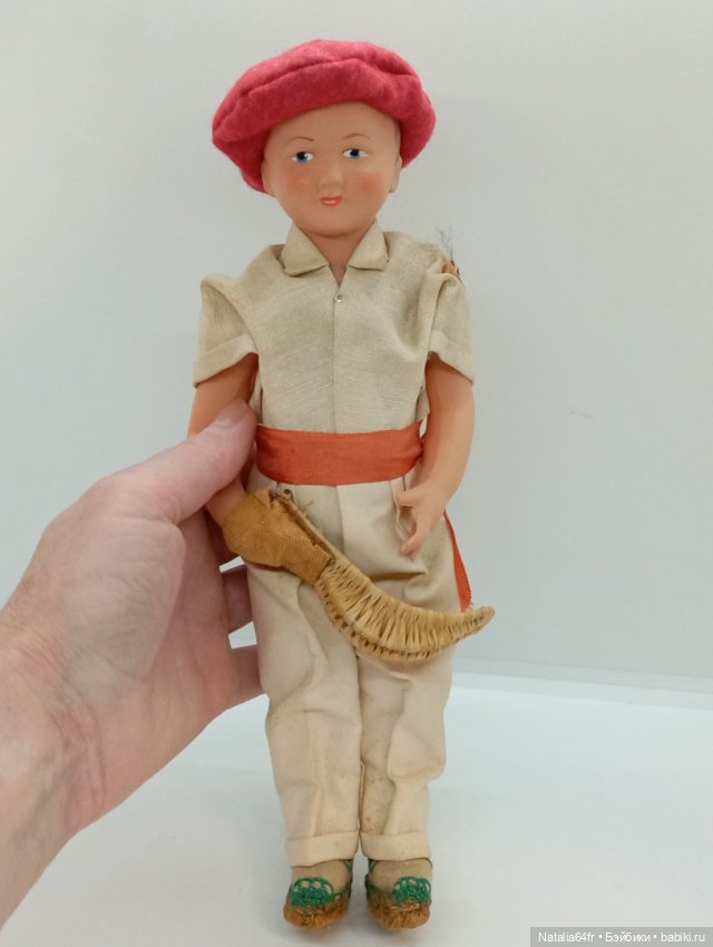 Petitcollin кукла из целлулоида Франция 27 см 50х годов (фото 2)