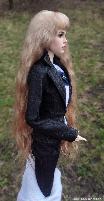 Длинный парик с челкой ОГ 11,5-12 см (фото 4)