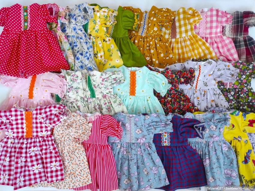 Платья на кукол СССР и современных (фото 5)