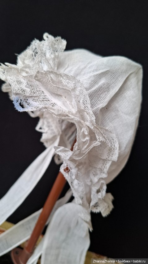 Антикварный чепчик Франция (фото 4)