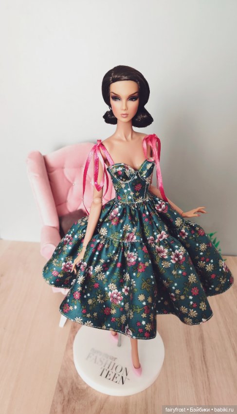 Платье на кукол fr, nf — Одежда для кукол (фото 2)