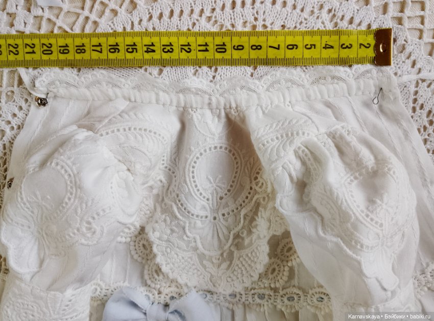 Чайное платье для кукол ориентировочно 55см роста