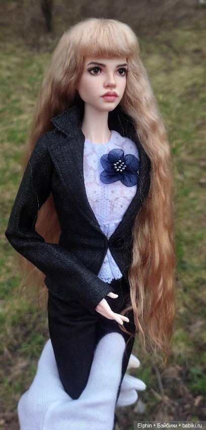 Длинный парик с челкой ОГ 11,5-12 см (фото 10)