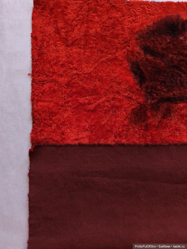 Плюш винтажный ручного окрашивания (фото 8)