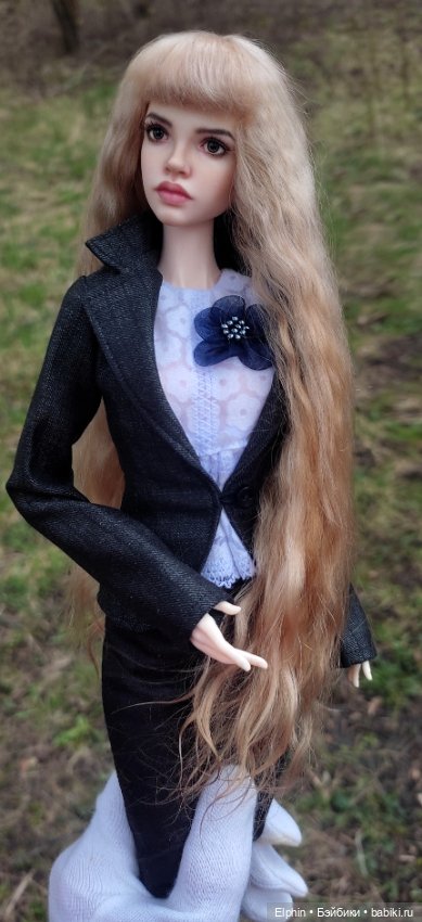 Длинный парик с челкой ОГ 11,5-12 см (фото 2)