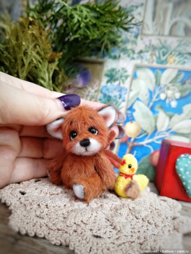 Мини лисик с цыпой 3 — Авторские игрушки (фото 10)