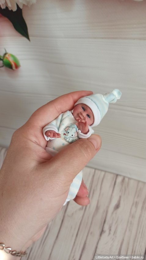 Силиконовый малыш 11 см — Авторские куклы (фото 3)