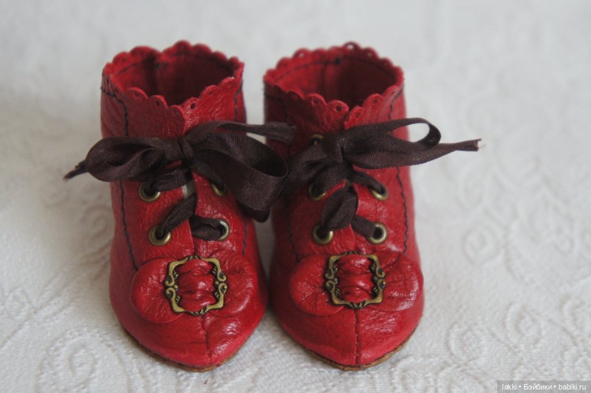 Сапожки для антикварной куклы (фото 3)