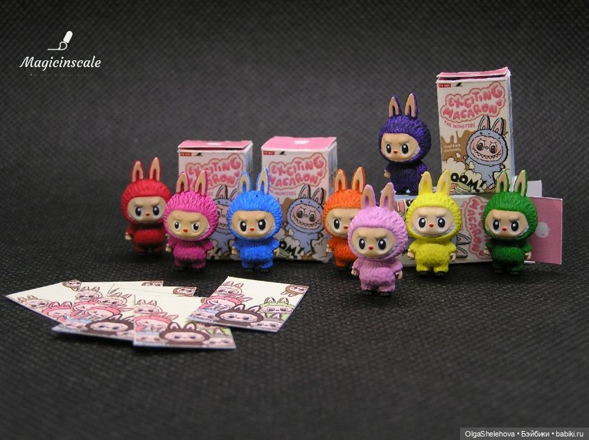 Миниатюрные лабубу для кукол (фото 2)