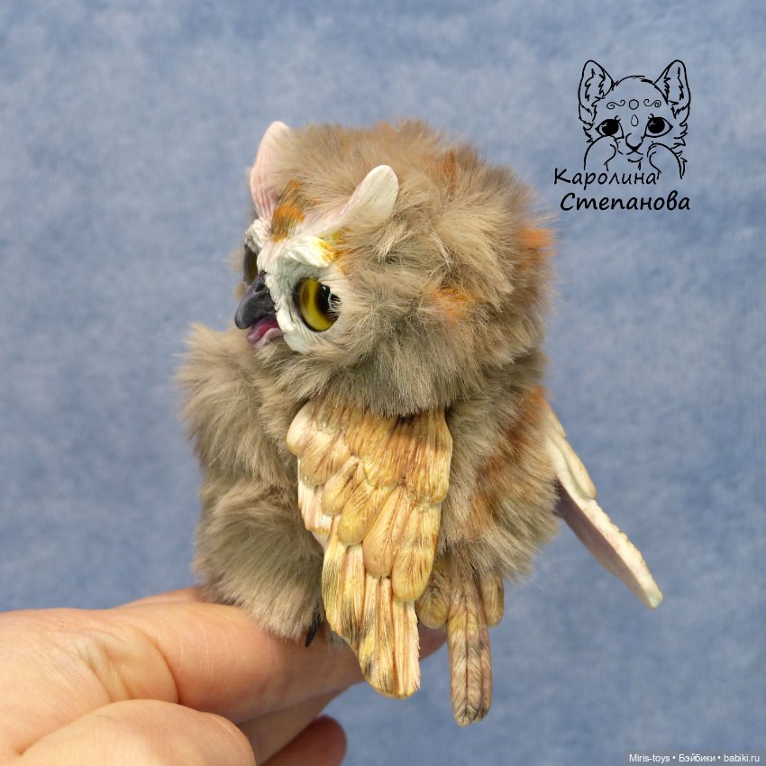 Совенок Ушастой совы — Авторские игрушки (фото 6)