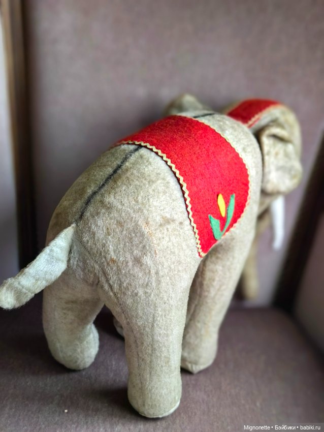 Слон Steiff — Антикварные игрушки (фото 3)