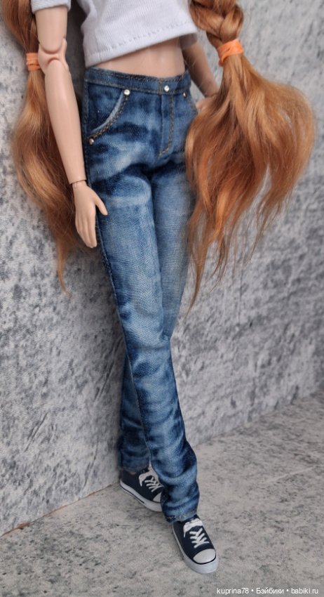 Джинсы на высокую барби — Одежда для кукол (фото 5)
