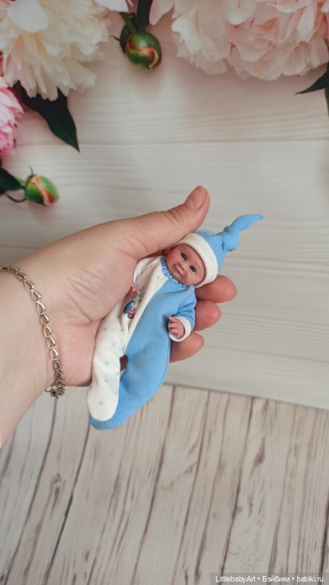 Силиконовый малыш 11 см — Авторские куклы (фото 3)