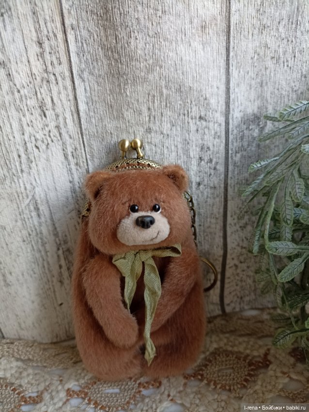 Мишка с фермуаром — Авторские игрушки (фото 2)