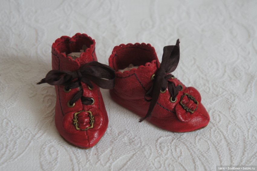 Сапожки для антикварной куклы (фото 2)