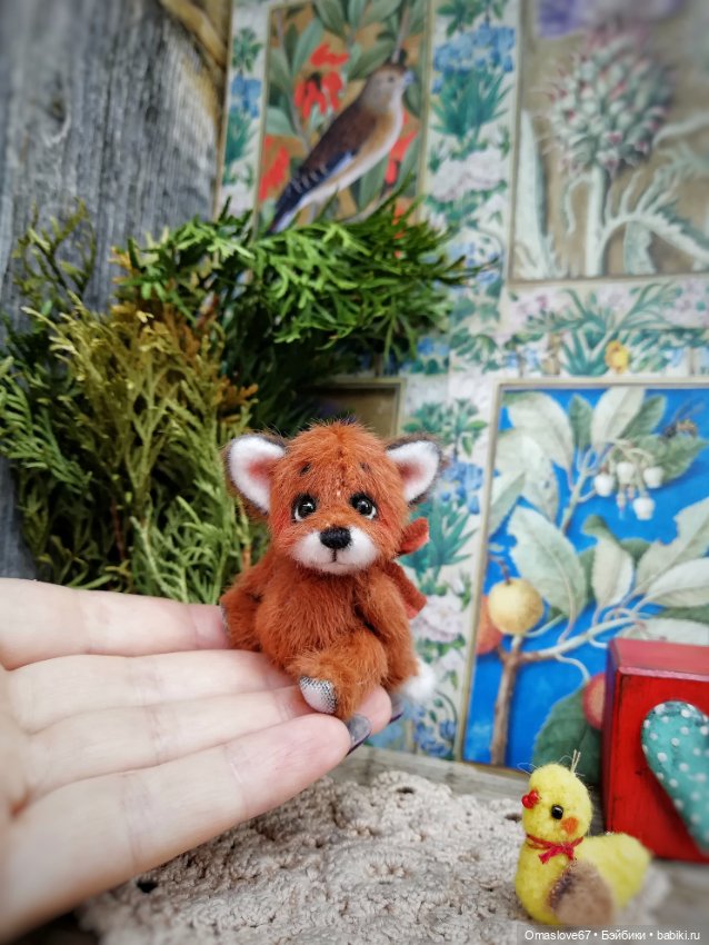 Мини лисик с цыпой 3 — Авторские игрушки (фото 9)