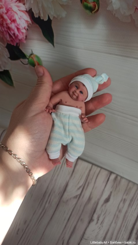 Силиконовый малыш 11 см — Авторские куклы (фото 2)