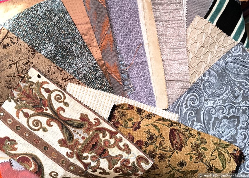 Набор лоскутов ткани для кукол