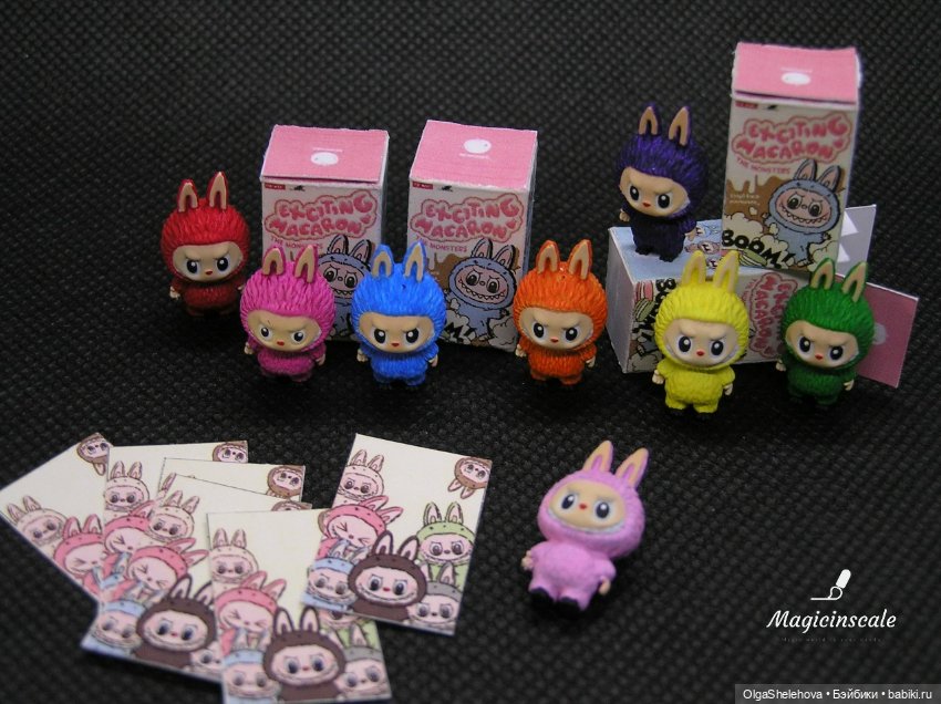 Миниатюрные лабубу для кукол (фото 3)