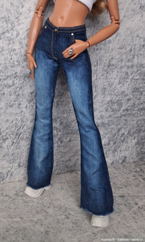 Джинсы клёш на барби йогу (фото 3)