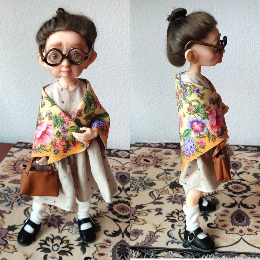 Шарнирная BJD бабушка 29 см (фото 4)