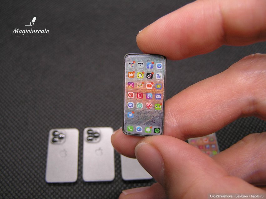 Миниатюрный iPhone для куклы (фото 7)