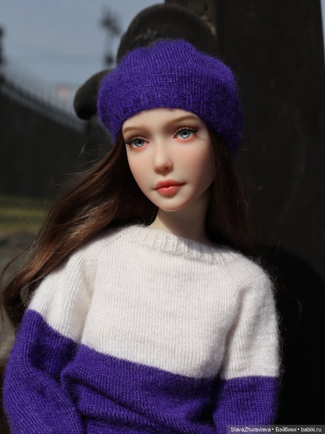 Свитер и берет из тонкого кашемира для Тендер малышки