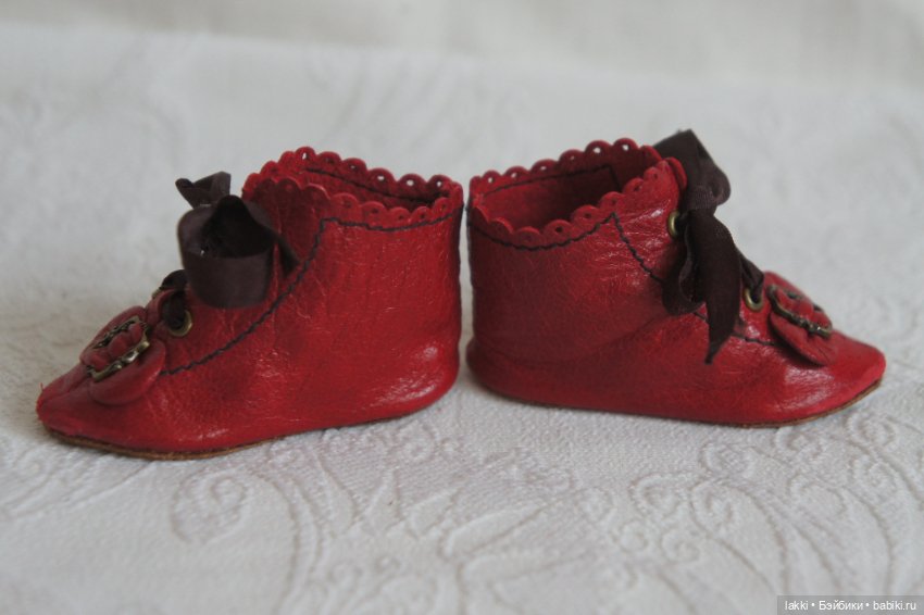 Сапожки для антикварной куклы (фото 5)