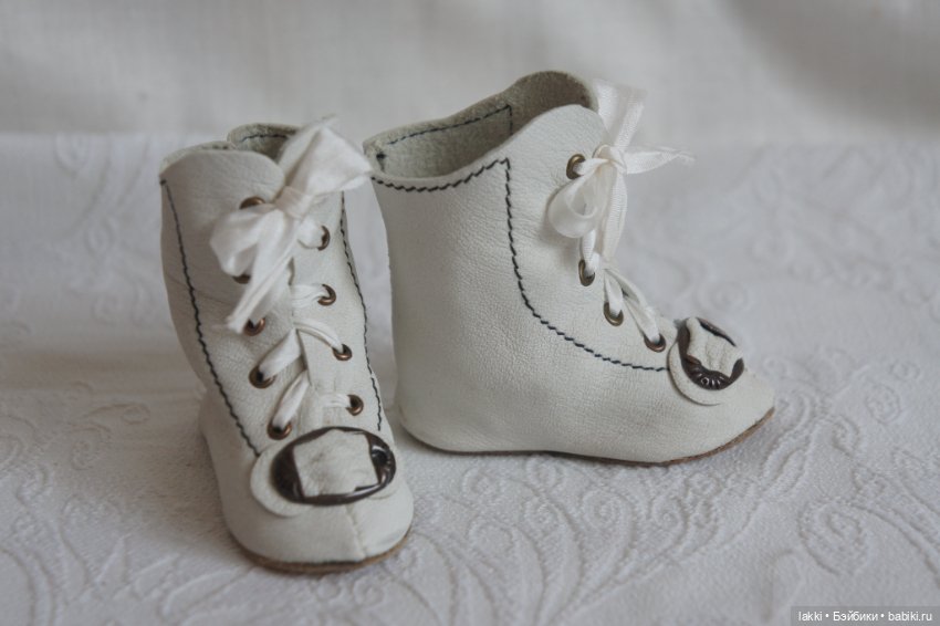Сапожки для антикварной куклы (фото 2)