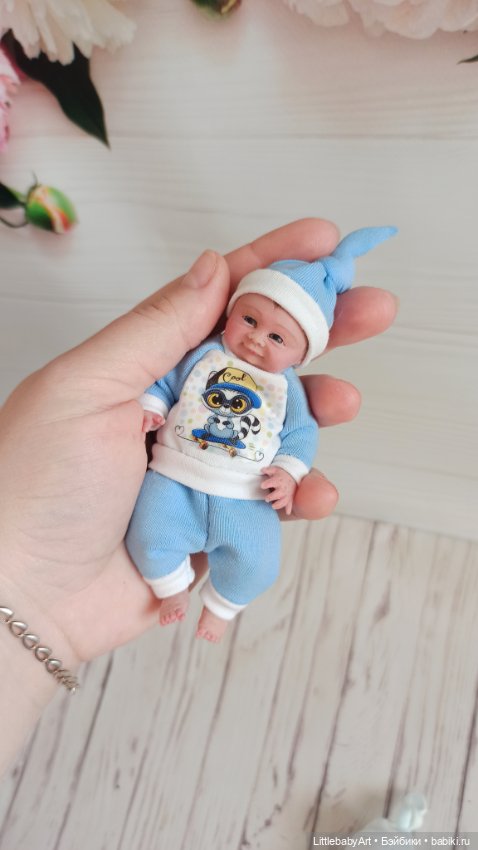 Силиконовый малыш 11 см — Авторские куклы