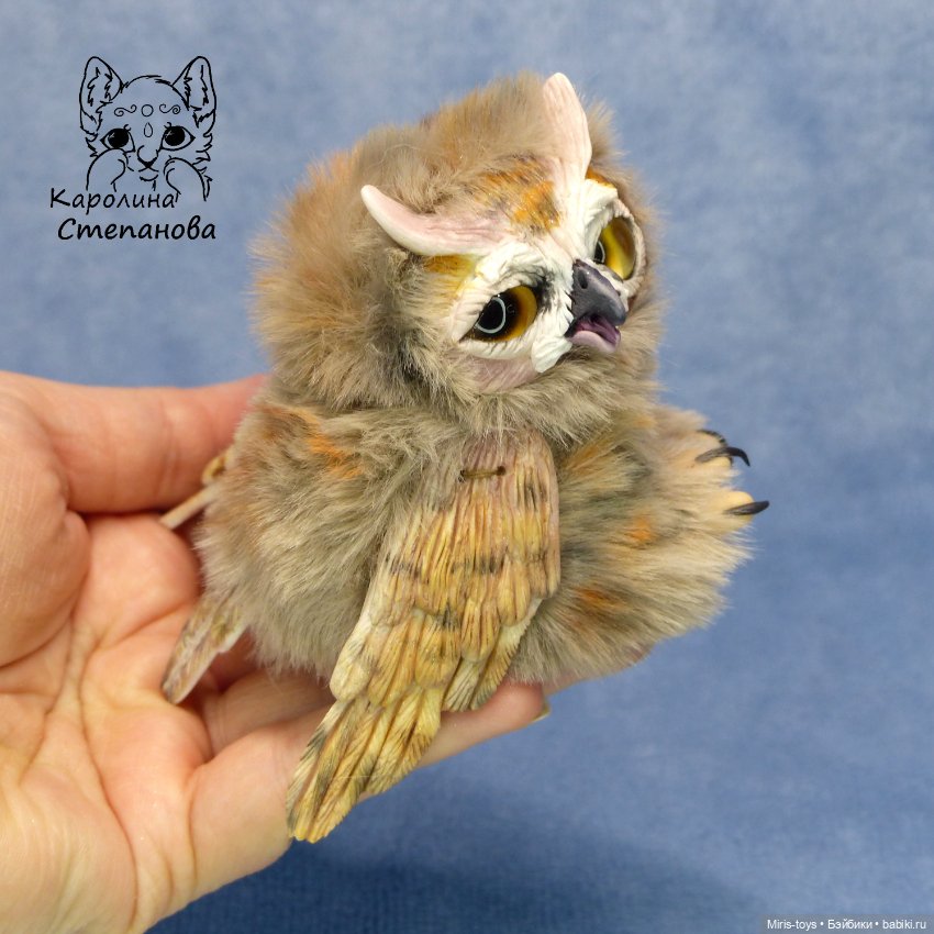 Совенок Ушастой совы — Авторские игрушки (фото 8)