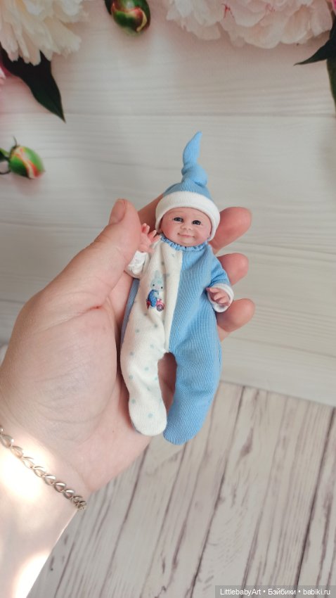 Силиконовый малыш 11 см — Авторские куклы (фото 5)