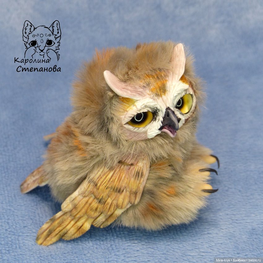 Совенок Ушастой совы — Авторские игрушки