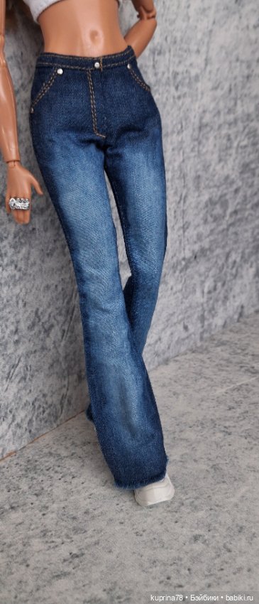 Джинсы клёш на барби йогу (фото 4)