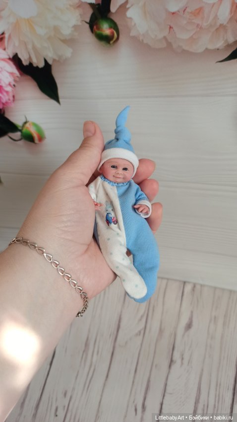 Силиконовый малыш 11 см — Авторские куклы (фото 2)