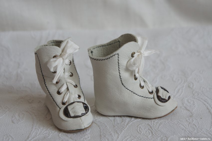 Сапожки для антикварной куклы (фото 5)