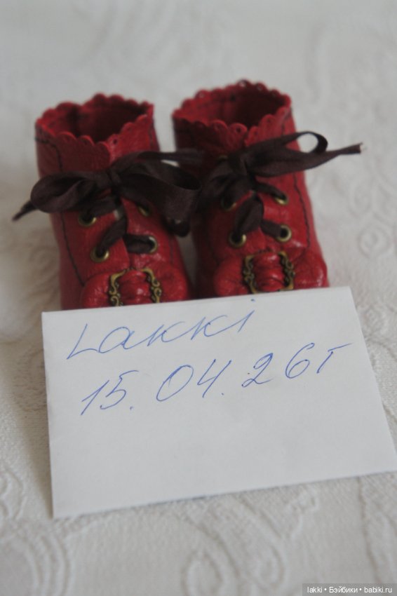 Сапожки для антикварной куклы (фото 4)